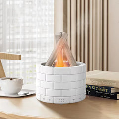 🔥💧 Difusor Ultrasónico H10 con Luz de Llama y Control Remoto – Humidificador Aromático USB 250ml | Temporizador, Anticorrosivo y Apagado Automático