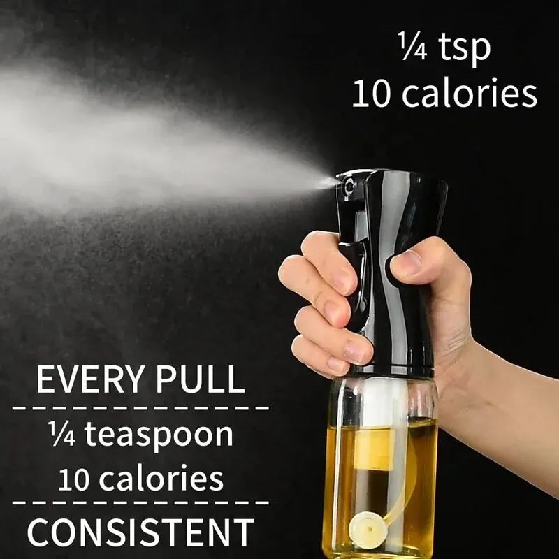 Botella Pulverizadora de Aceite 200/300/500ml | Ideal para Freidora de Aire, Cocina Saludable y Precisa
